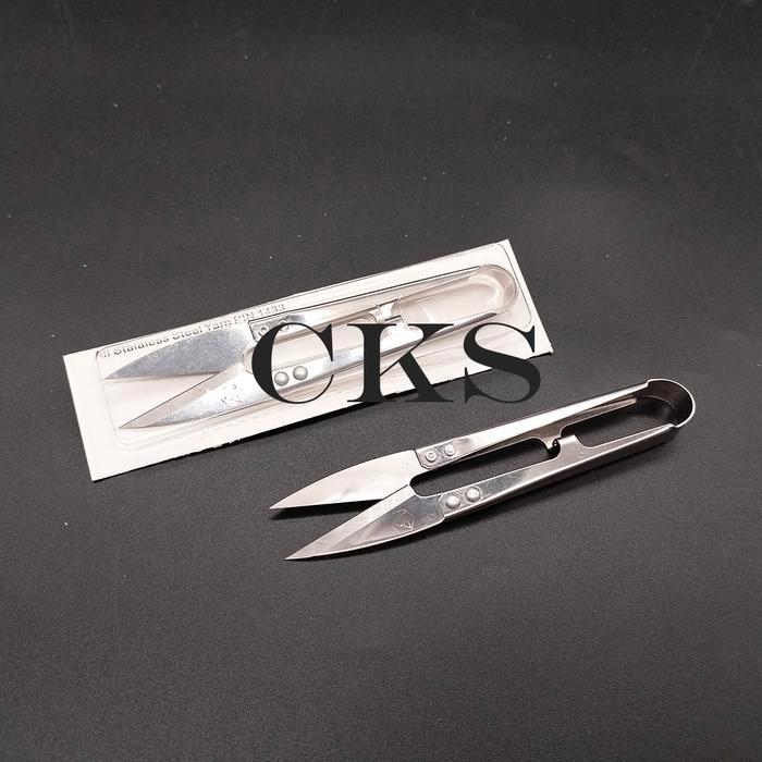 Gunting benang / gunting cekris benang jahit full stainless 1433