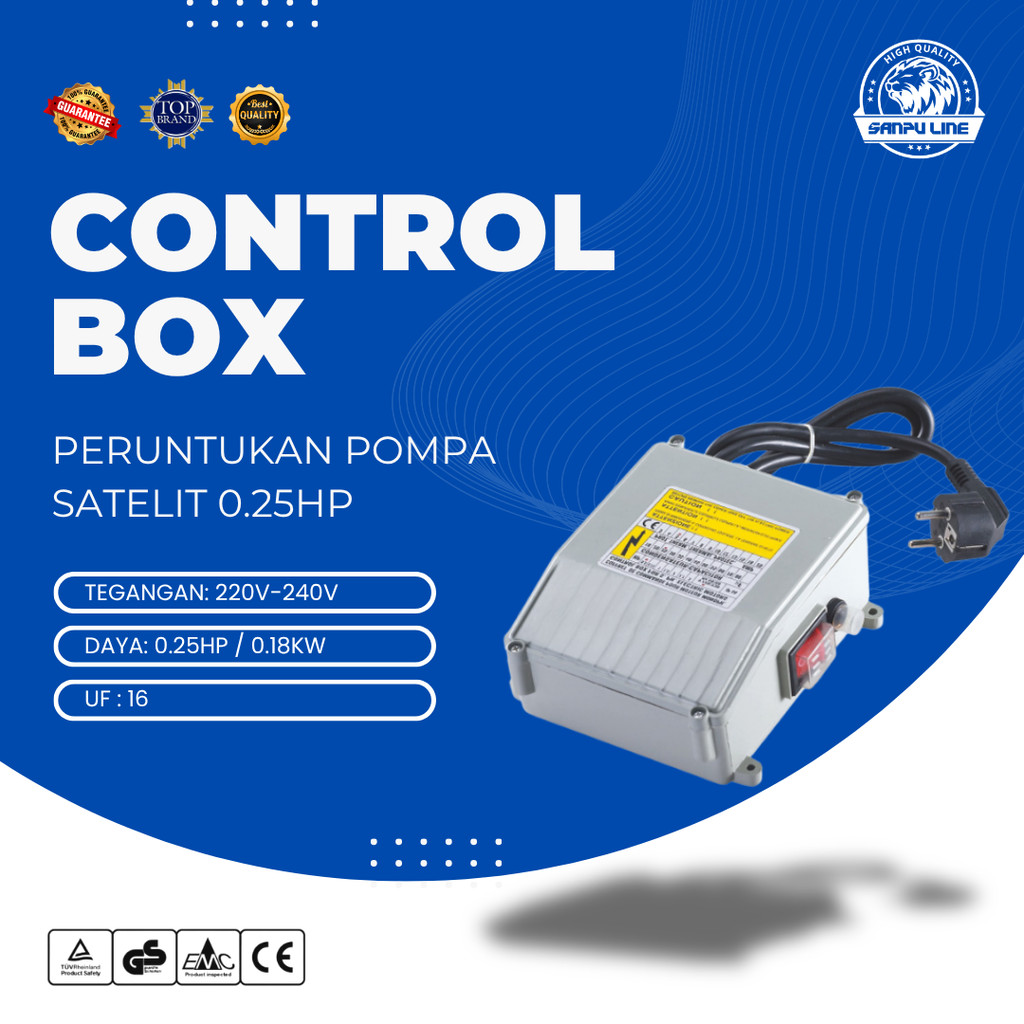 Control Box/Panel Control Box Pompa Satelit Sanpuline 0.25Hp - Pompa Air