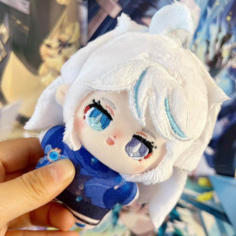 Genshin Impact Doll Keychain Kawaii Cotton Doll Game Character Keyring Pendants Keys Bag Charm