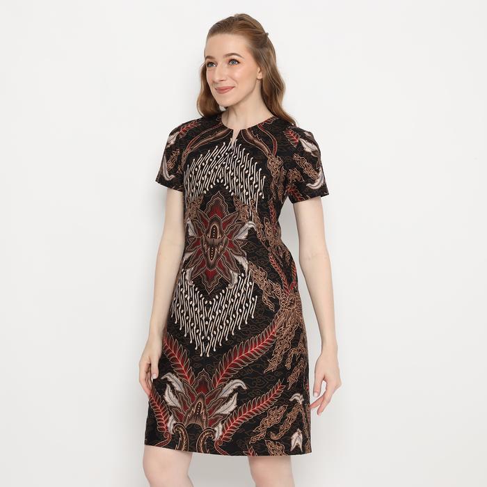 My Aksa Batik Wanita Dress Furing Aurel Austin