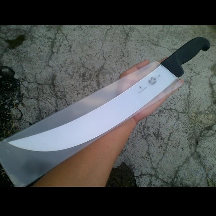 PISAU SEMBELIH BUTCHER KNIFE 31 CM VICTORINOX CIMETER 5.7303.31 ORIGIN