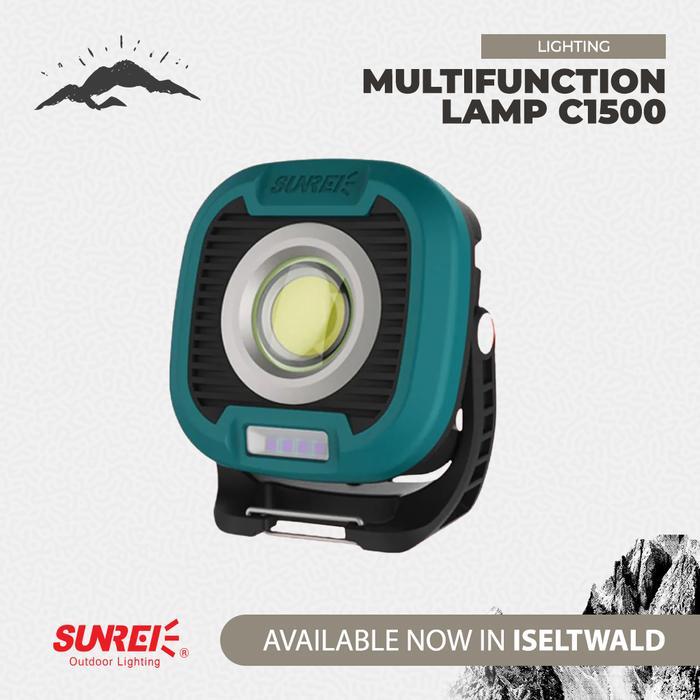 Lampu Kerja Proyek Emergency Sunrei 1500 Lumens Dual Tone Light C1500