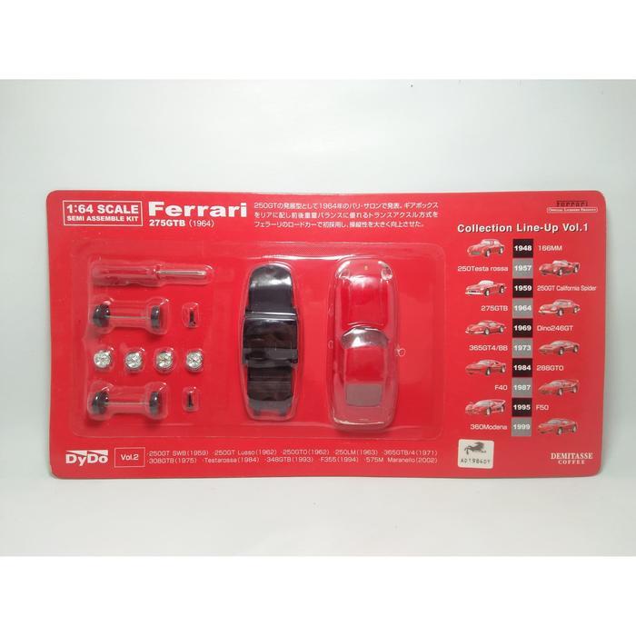 Dydo Kyosho Diecast 1/64 Ferrari 275GTB (1964) Merah