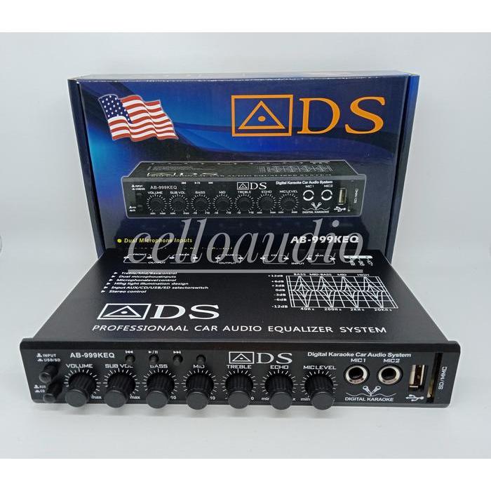 Pre Amp Parametrik ADS AB-999KEQ Bluetooth Equalizer AB 999KEQ