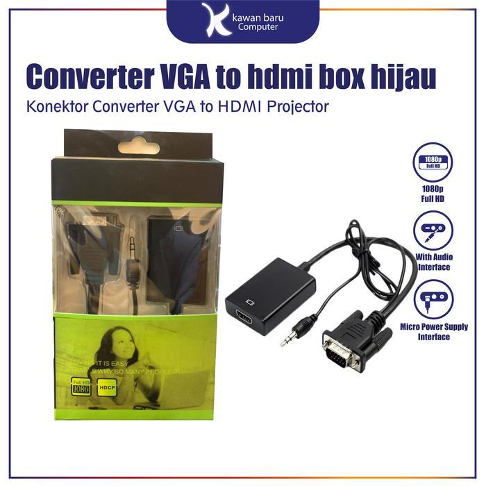 KONVERTER VGA to HDMI Audio Usb 3.0 BANDUNG