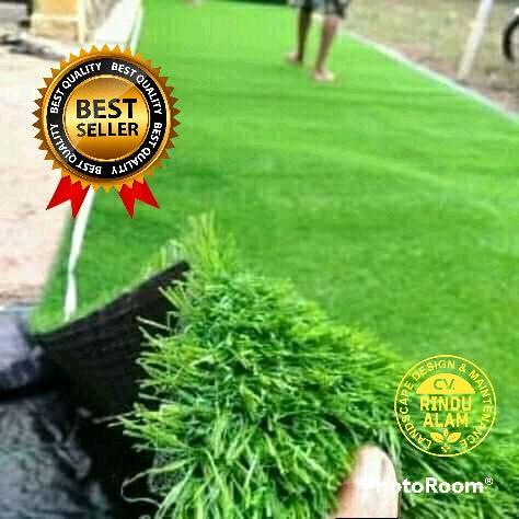 KARPET RUMPUT SINTETIS 1 ROLL 1X3 METER TERLARIS BUAT TAMAN