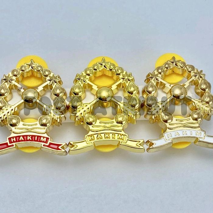 PROMO Pin Hakim Luxury / Pin Hakim / Atribut Hakim / Brevet Hakim / Hakim Indonesia