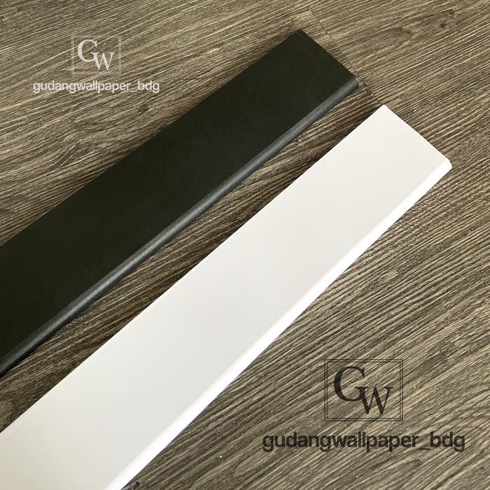 N3W Plint Lantai PVC 8CM Accessories Flooring Aksesoris Lantai Polos Variant warna Hitam Putih tahan