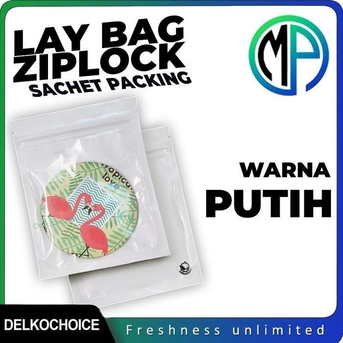 Lay Bag Ziplock Plastik Klip Kombinasi AKSESORIS / SNACK / BUBUK Putih
