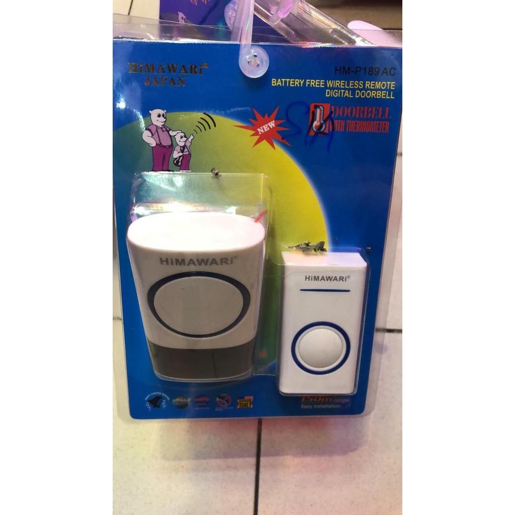 Himawari Wireless Digital Door Bell - Bel Pintu - Tanpa Baterai