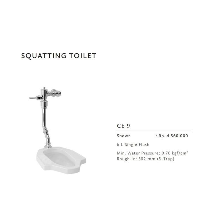 Closet Jongkok Toto Ce9 / Kloset Jongkok Toto Ce9/ Closet Toto - FLUSH TV150 AJA