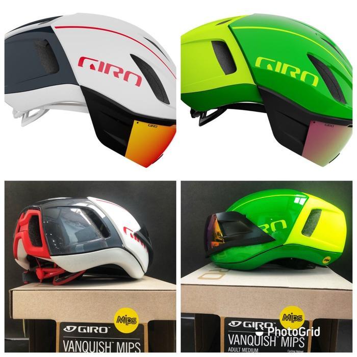 Helm Road Bike Giro Vanquish Mips Original Giro - Green - White