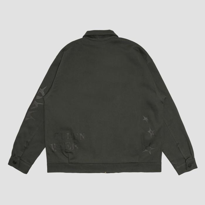 terlaris, best seller Queenbeer - Canvas Work Jacket Elbert Green 100% ori
