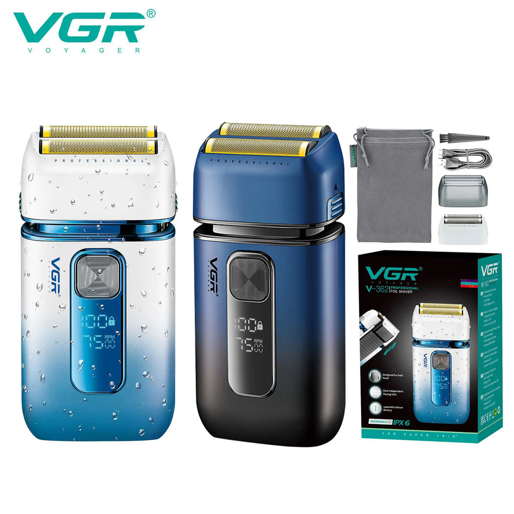 Vgr 362 New Deep Cleaning Hair Trimmer Gradient Color Men'S Hair Remover Intelligent Digital