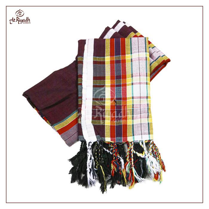 Sorban Solo Arriyadh Qubbatul Hodro Tenun Motif Warna Best Seller