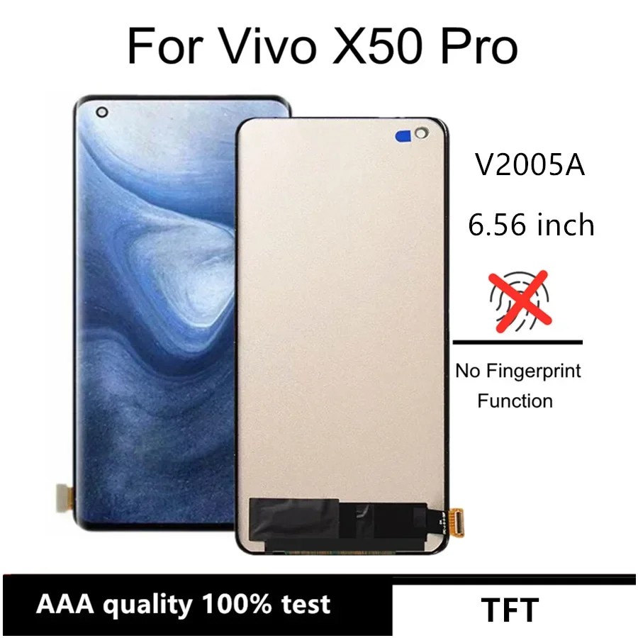 6.56" TFT For Vivo X50 Pro 2006 LCD Display Touch Screen Digitizer Assembly Replacement For VIVO