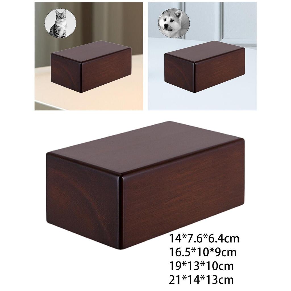Wood Pet Urn Souvenir Gifts Pet Memorial Gift Commemorate Supply Cinerary Casket for Kitty Puppy