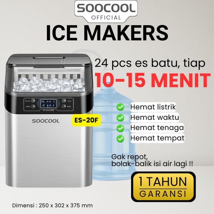 Soocool ES-20F Mesin Pembuat Es