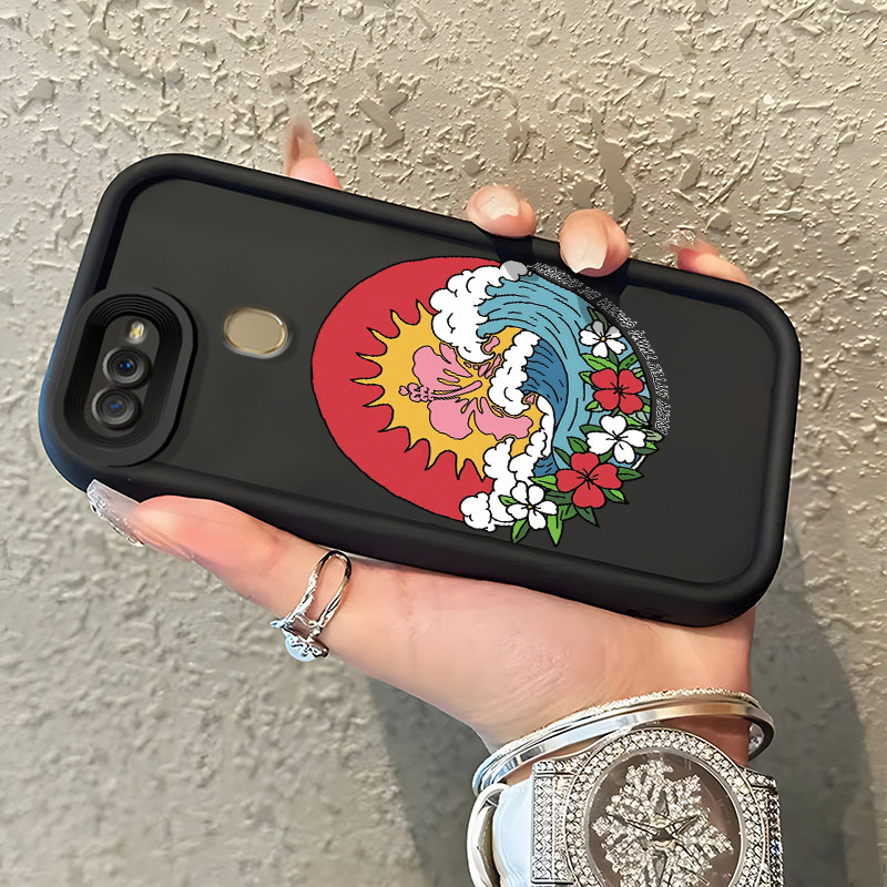 Casing Hp Untuk OPPO A7 OPPO A5s OPPO A12 OPPO A12S A11k Case Casing pola gelombang Cesing HP Kasing