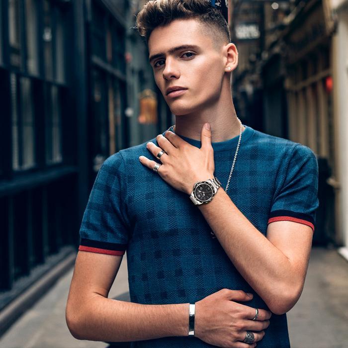 Biden Jam Tangan Pria Biden Fashion Pria Analog Pita Jala Bisnis Anti Air Jam Tangan Cowok