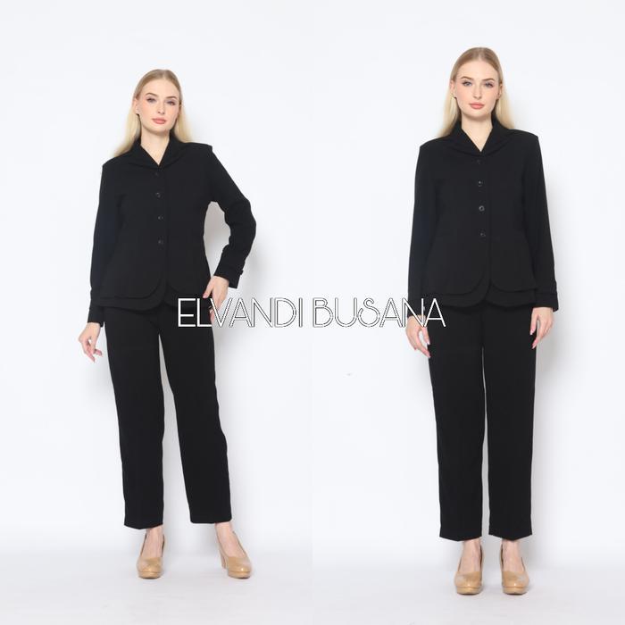 terlaris Setelan jas wanita / Seragam kerja blazer wanita / Seragam guru / Setelan baju guru wanita