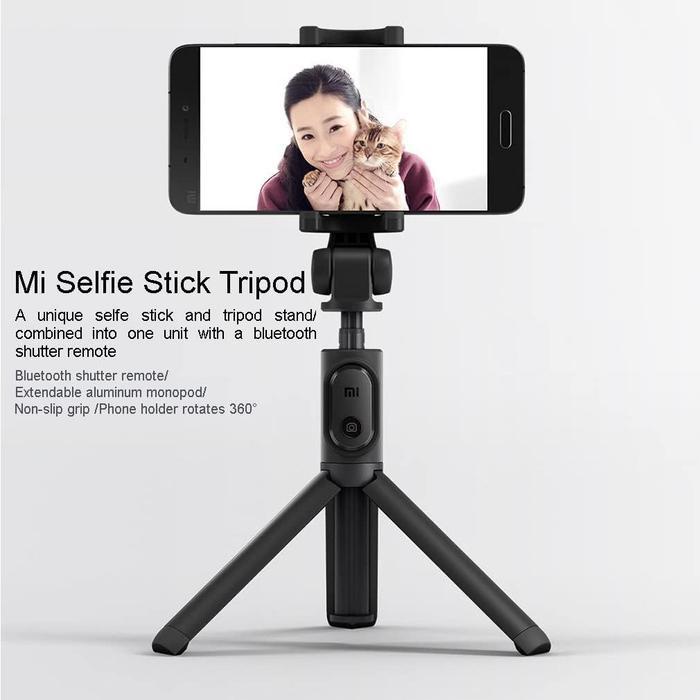 (COD) Xiaomi Tongsis Wireless Selfie Stick Tripod Tongsis Bluetooth Remote Control