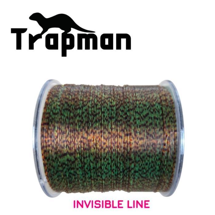 Cod - Trapman Senar Pancing Kamuflase Bunglon 00 Meter Speckle Hijau Bintik Invisible Fishing Line