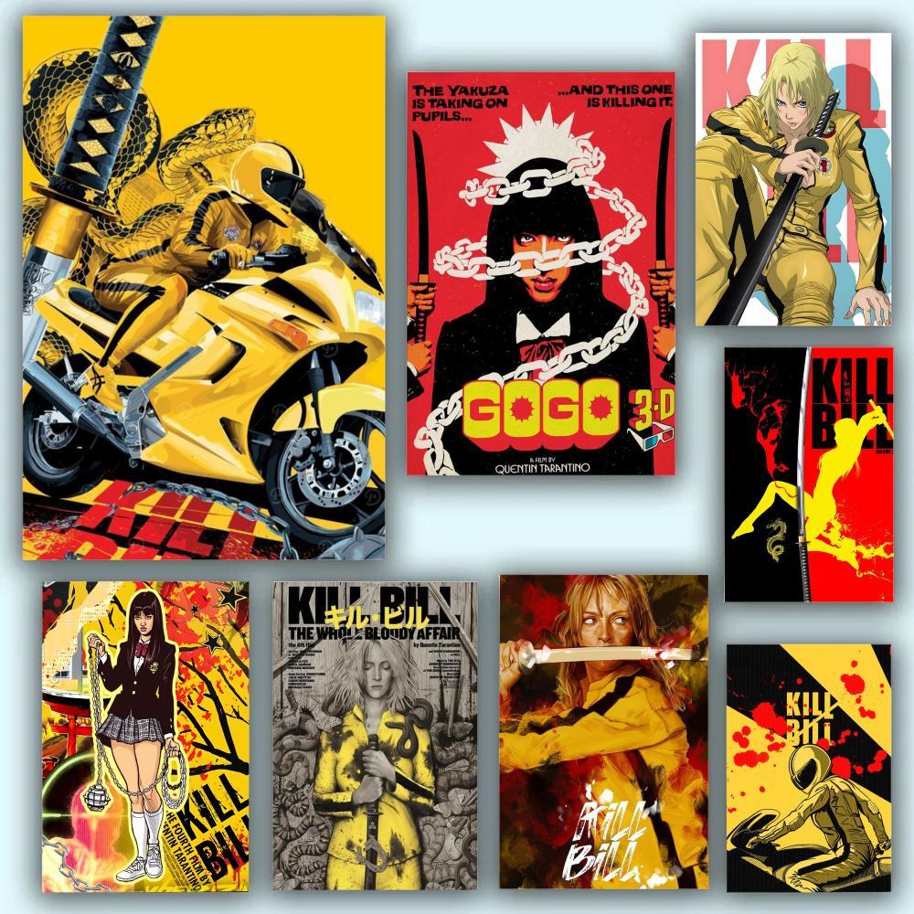 Kill Bill Hot Movie Cool Poster Durable Painting Canvas Wall Hanging Home DIY Decoration Art Mural