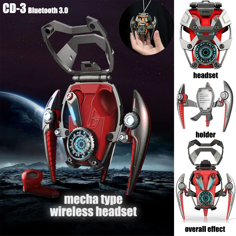 2023 NEW INVA CD-3 Armor TWS FUTURE-MECHA Gaming Earbuds ENC Noice Cancelling Wireless Bluetooth Mec