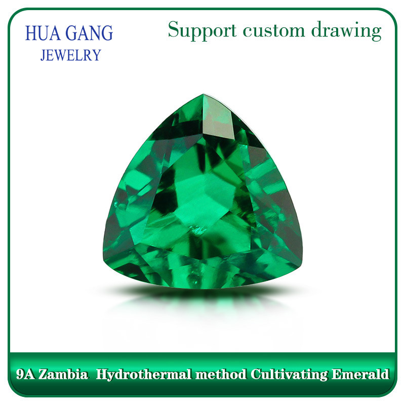 Zambian Emerald Laboratory Cultivate gemstones Round Pear Oval Heart drill including minor cracks