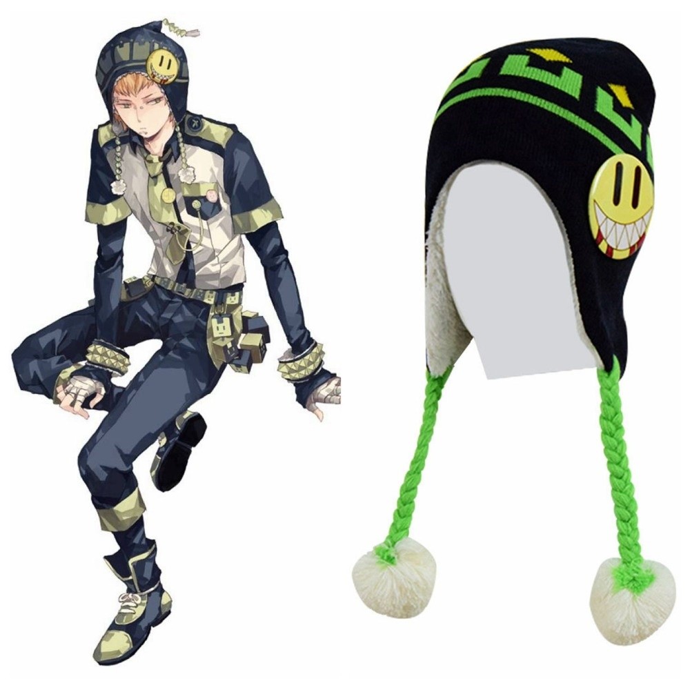 In Stock Anime Cos Tical Murder Noiz Cosplay Hat Set Dmmd Tical Murder Noiz Knitted Cap