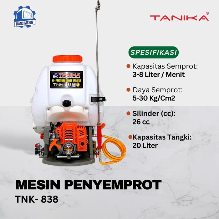 MESIN PENYEMPROT | POWER SPRAYER TANIKA TNK- 838