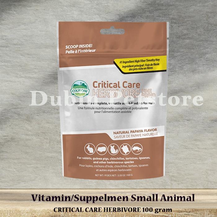 Oxbow Critical Care Fine Grind 100 Gr - Oxbow Cc Herbivore