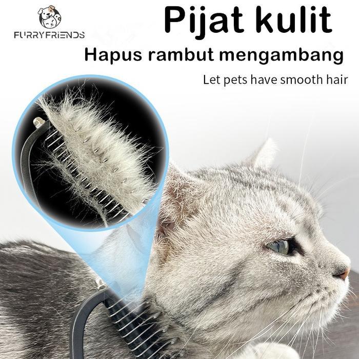 [aimayapet]Sisir Bulu Kucing Sisir Grooming Anjing Kucing Pet Grooming Sisir Hewan - Sisir Grooming