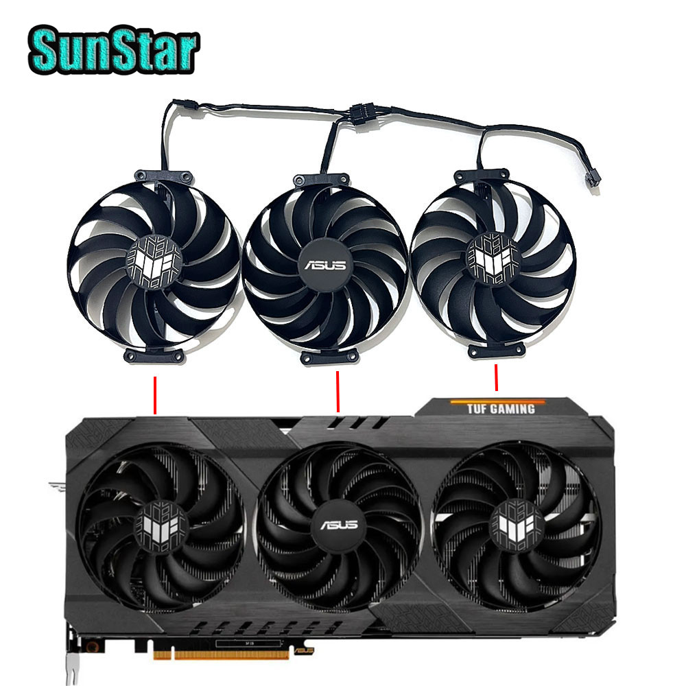 New FDC10U12S9-C CF1010U12D 7PIN 95MM Video card cooling fan, For ASUS TUF RX 6700 XT RX 6800 XT RX