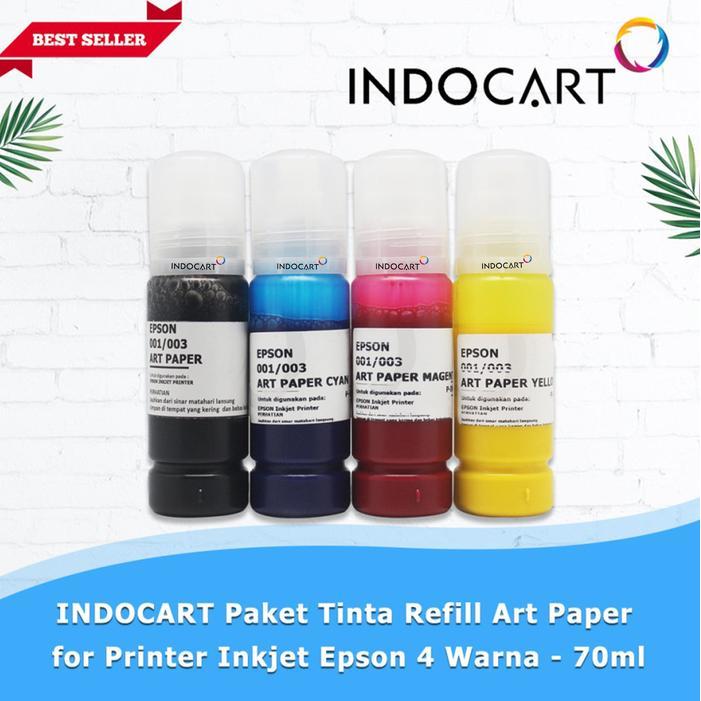INDOCART Paket Tinta Refill Art Paper utk Printer Inkjet Epson-Small
