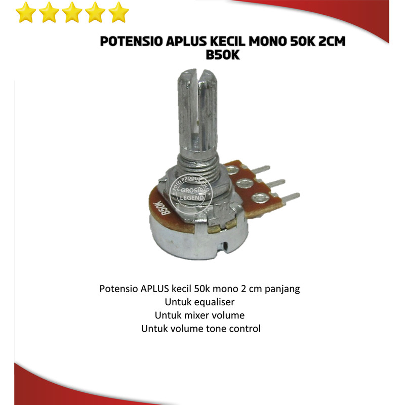 Potensio APLUS kecil MONO 50k 2cm B50k