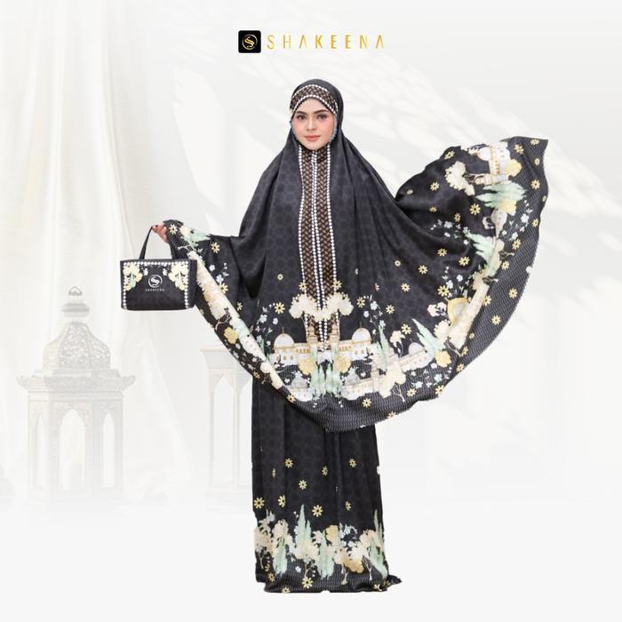 SHAKEENA - Mukena Dewasa Seri Aqsa Qudsiya Premium 2in 1 Design Eksklusif Masjid Al Aqsa Edisi