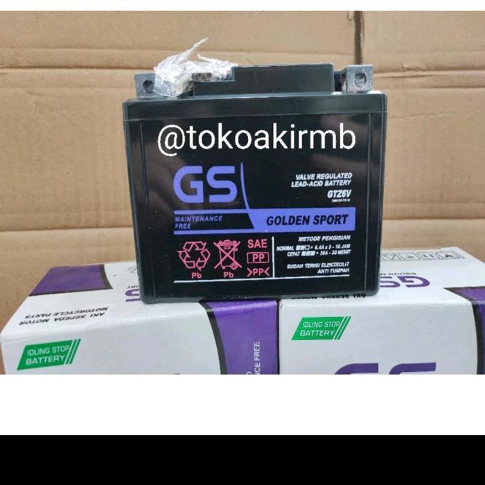 Sedia Gtz6v Aki motor Vario 125 /150 N-max, Satria up, scoopy iss 125, gs golden