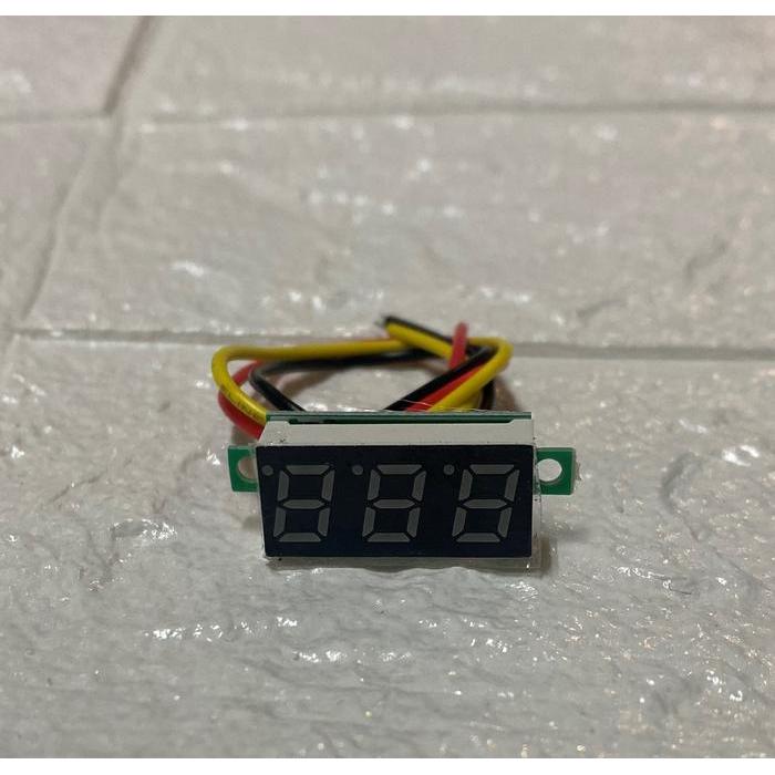 "New" Voltmeter 0.28" 0-100V DC Digital 3 Kabel 0.28 Inch