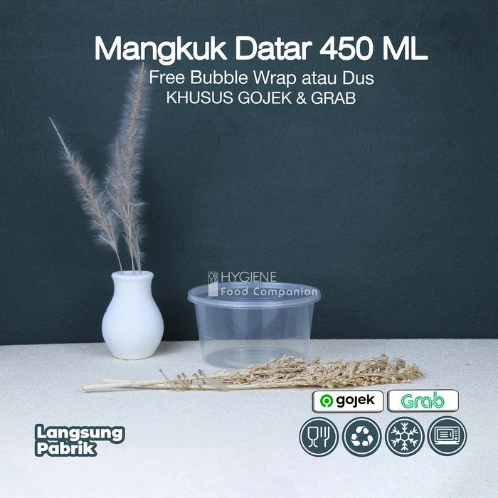 Thinwall Mangkok 450 Ml Plastik - Thinwall Bulat 450ML - Wadah Plastik