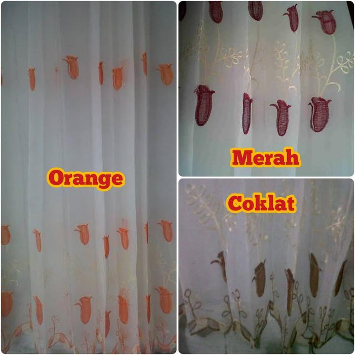 Vitrase Sifon Bordir - Gorden Vitrase - Vitrase import - Vitras jendel