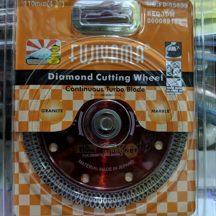 Mata Gurinda Potong Granit / Keramik Fujiyama Turbo Cutting Marmer