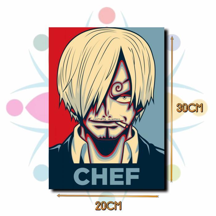 "New" MOKUN Hiasan Dinding Poster Kayu One Piece Mugiwara art