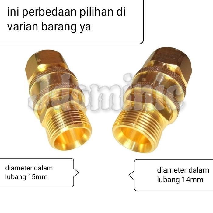 SAMBUNGAN SELANG AIR OUTPUT JET CLEANER LAKONI LAGUNA 70 H&L VGS70 SEMPROT JOIN JOINT SAMBUNG DRAT