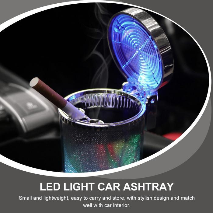 Car Ashtray Portable Ashtray Ashtray Light Container Less Stand