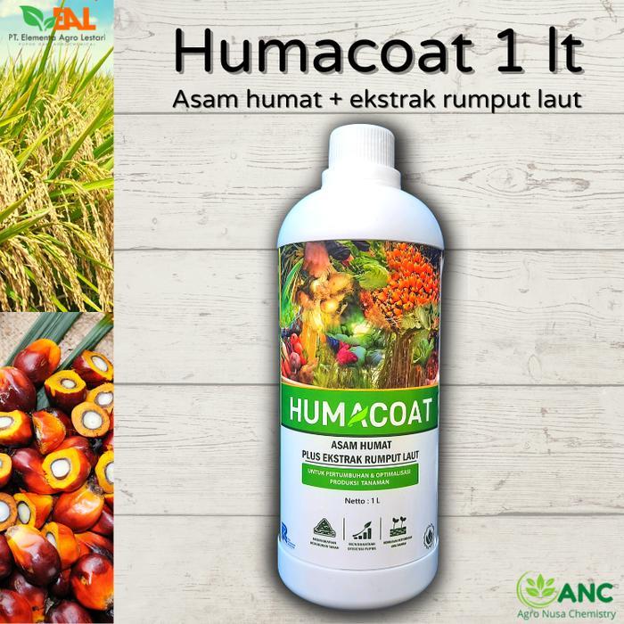 HUMACOAT Humic Acid Cair + Ekstrak Rumput Laut Suburkan Tanah & Akar 1 Liter