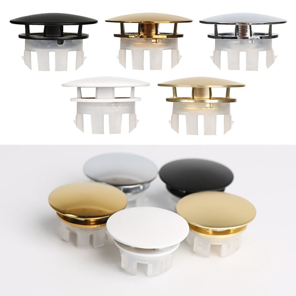 Sink Overflow Ring Sink Hole Round Overflow Cover Bath Drain Cap Overflow Rings Kitchen Bathroom