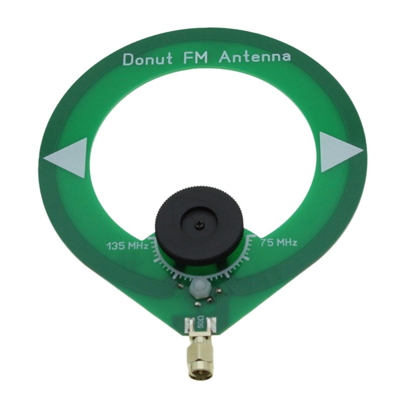 Donut Fm Antenna 75M-135Mhz Fm Antenna Sma Male Interface Loop Antenna