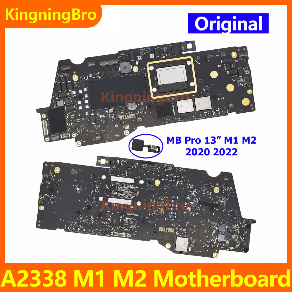 Original Laptop Logic Board For Macbook Pro 13" A2338 Motherboard With Touch Id 256Gb 512Gb 1Tb M1